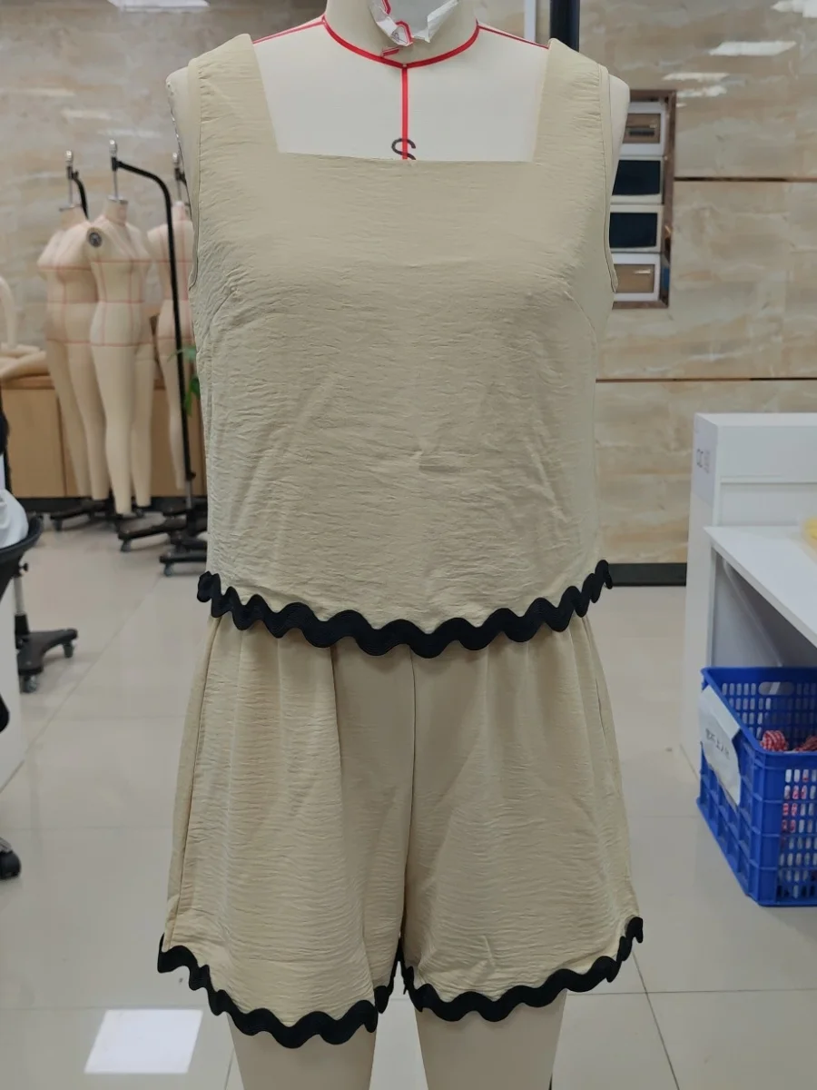 Solid Color Casual Loose Short Pants Sets For Women 2024 Elegant Summer Women's Two Pieces Suit Full Set Female Outfit Clothes - Image 6